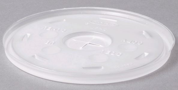 IPLCRS22 Translucent Lid with Straw Slot for Paper Cups, 1000 carton