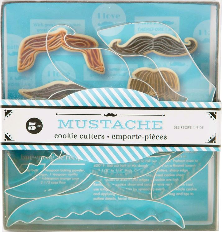 Fox Run 36036 Mustache Cookie Cutter Set