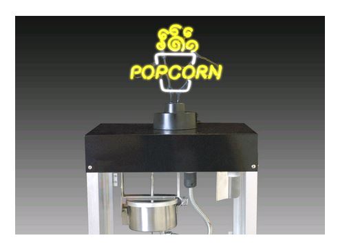 Benchmark Sculpted Neon Popcorn Sign 91001