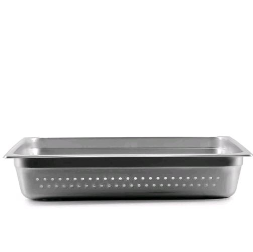 Browne Insert/Food Pan, Perforated, S/S, 1/1 Size 4" Deep, 5781114