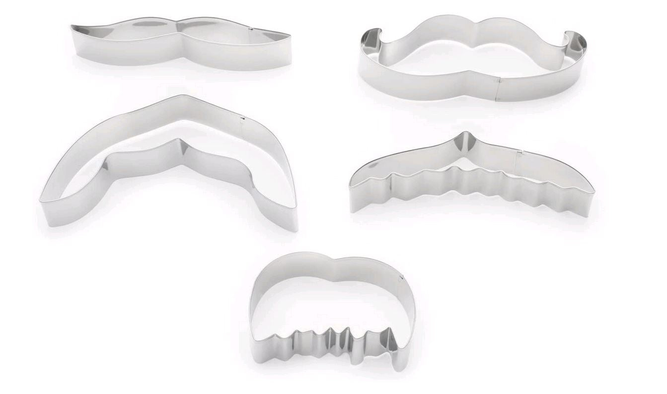 Fox Run 36036 Mustache Cookie Cutter Set