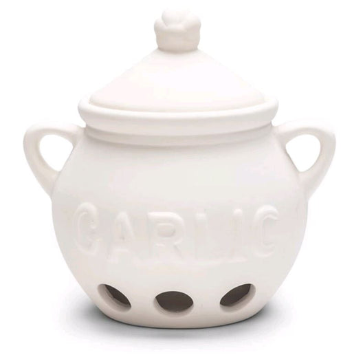 Fox Run Ceramic White Garlic Keeper 3971