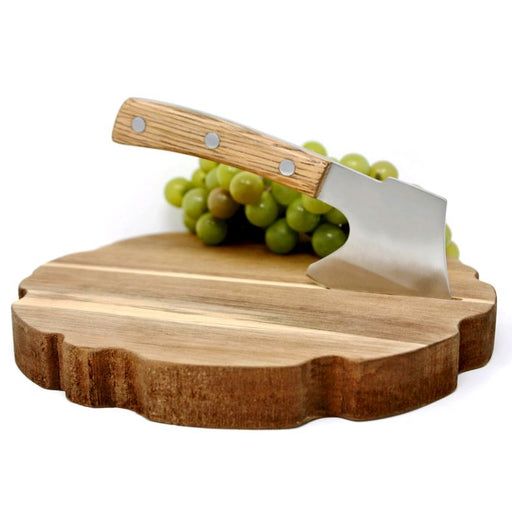 Natural Living Alpine Cheese Platter with Axe Knife 3250560AC*
