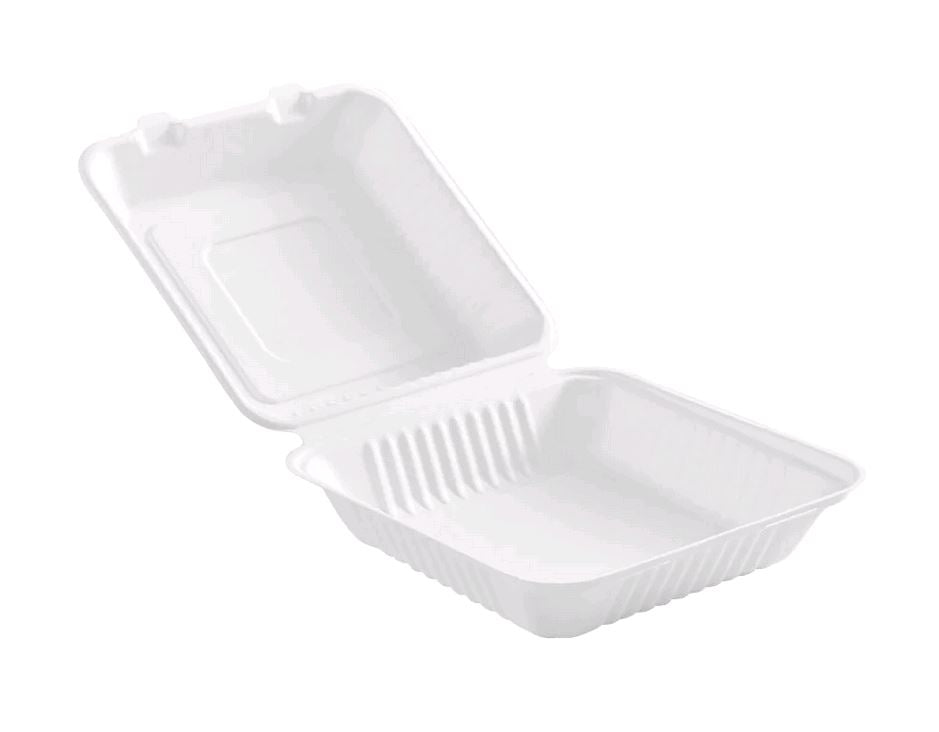 Globe Compostable Hinged Take Out Container 6010