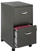 Filing Cabinet with 2 Drawers on white background