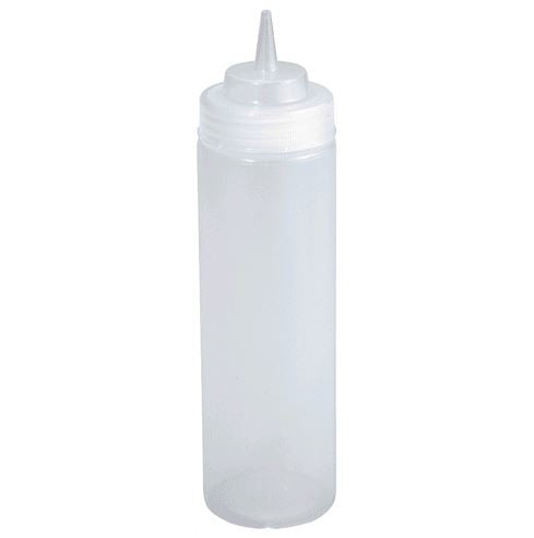 Winco 24oz Clear Widemouth Bottle PSW-24