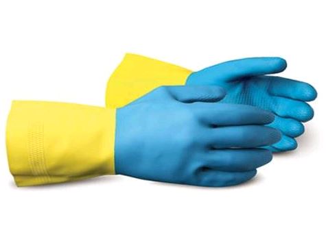 Unsupported Neoprene Over Latex Gloves