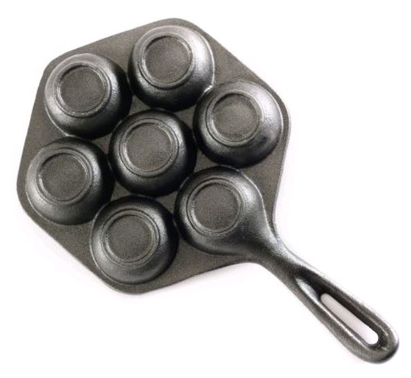 Ventures Stuffed Pancake Munk Pan (Danish Aebleskiver Pan) 3114