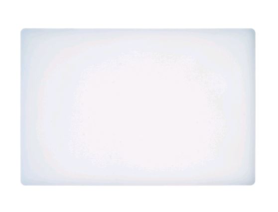 Winco 6" x 10" White Cutting Board CBWT-610