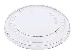 Clear Plastic 6oz/8oz Lid on white background
