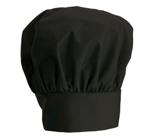 Winco Black 13" High Chef Hat CH-13BK