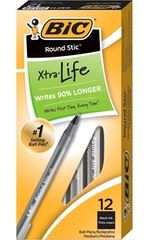 Bic Black Pens - 12 PACK