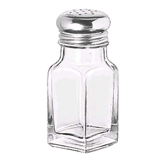 Libbey 2oz Square Salt/Pepper w S/S Top 97052