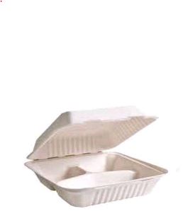 EFCO2993-E 3 Compartment White Pebble Container | s.t.o.p. Restaurant ...