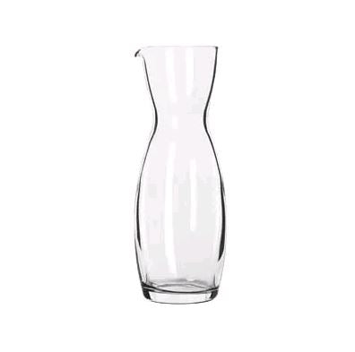 Libbey 10.75oz Carafe Glass empty on white background