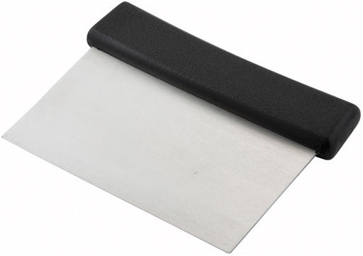 Winco S/S Dough Scraper with Black Plastic Handle DSC-2