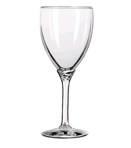 Libbey 8941 8.5 Ounce Domaine Wine Glass empty on white background
