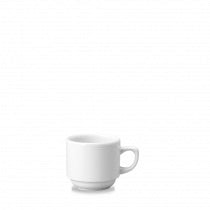 Churchill White Rolled Edge 7oz Tea Cup WHCOL1 24/1EA