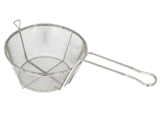 Winco Fryer Basket Round 6 mesh wire fry basket 10-7/16" dia FBRS-11