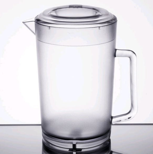 GET, Pitcher with Lid, Textured, Clear, 64 Oz,  P-3064-1-CL