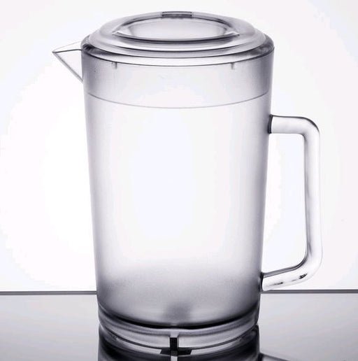 GET 64 oz. Clear Textured Pitcher with Lid P-3064-1-CL