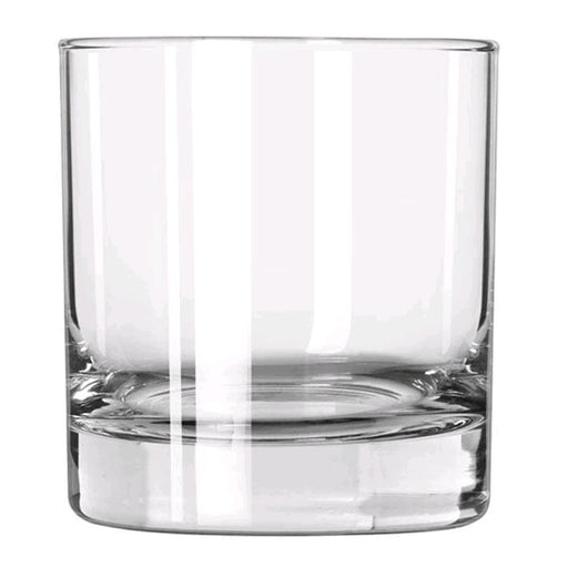 Libbey Rok Glass heavy bottom empty on white background