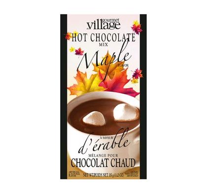 Maple Hot Chocolate Mix on white background