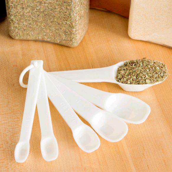 Bubbermaid Commercial Measuring Spoon Set on white background