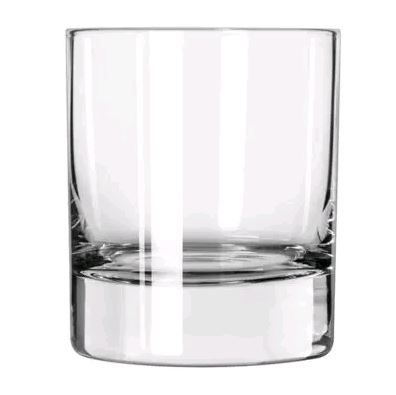 Libbey Modernist Rocks Glass Old Fashion Empty on white background