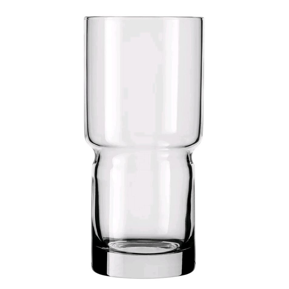Libbey 16oz. Newton Cooler Stackable Glass empty on white background