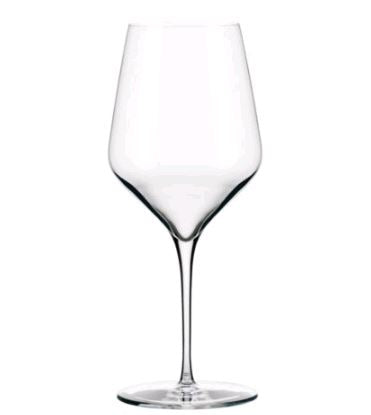 Libbey 9324 Prism 20 Ounce Wine Glass empty on white background