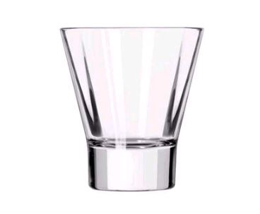 Libbey 15822 Quadra V 11 Ounce Rocks Glass - 12/CS empty on white background