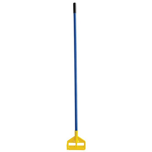 Rubbermadi 60" Blue Mop Handle on white background
