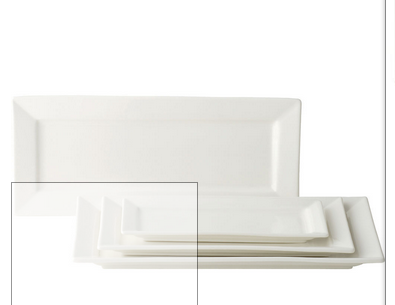 Anton Black - Tableware Platter 12" x 7" Ceramic AB Z03030 - (Case of 6)