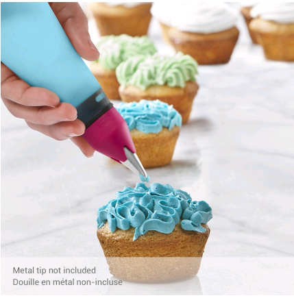 3 Piece Reusable Silicone Decorating Bag