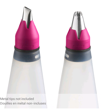 3 Piece Reusable Silicone Decorating Bag