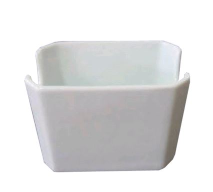 Magnum Ceramic Sugar Packet Holder, White - MAG4072 on white background