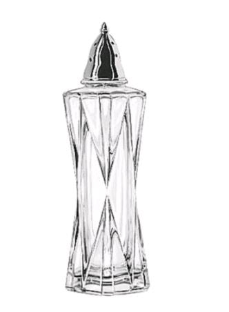 empty Libbey 75301 Summit 2.5 Ounce Salt / Pepper Shaker on white background