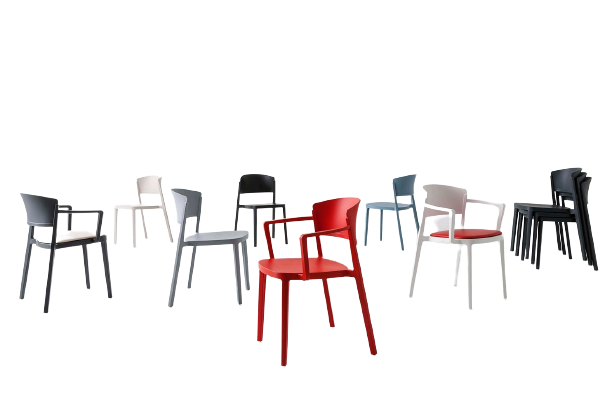 Tarrison Abuela Stackable Arm Chairs