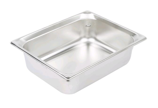 Vollrath Super Pan 3® Anti-Jam Stainless Steel Steam Table Pan 90242 empty on white background
