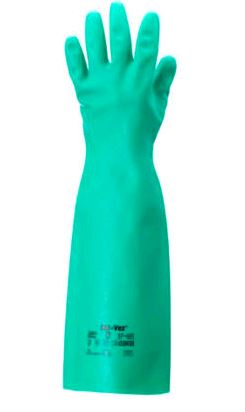 Sol-Vex® Unsupported Nitrile Gloves, Ansell 37-185-7, 1-Pair on white background