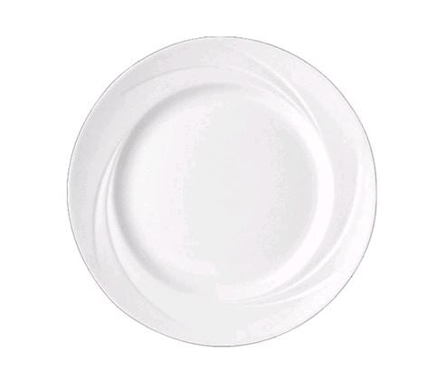 Steelite Alvo White Plate 9300C502 on white background