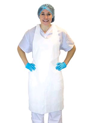 Globe 7790 Polyethylene Disposable Apron  on white backgorund