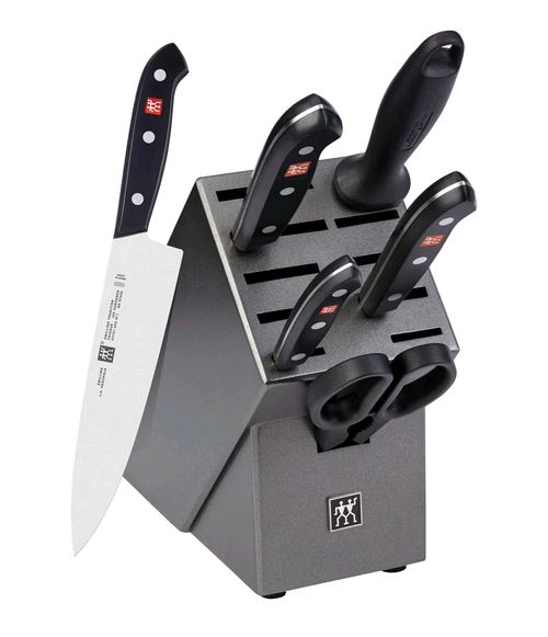 Zwilling 38662-007 Tradition 7 Piece Knife Block Set on white background
