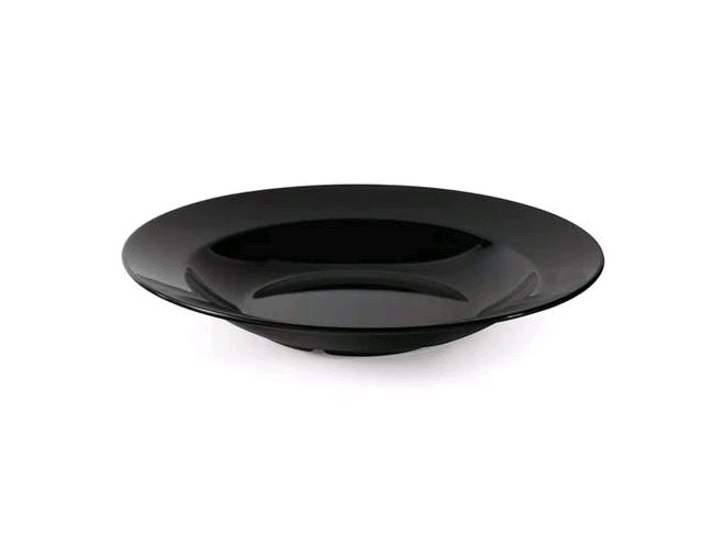 GET B-1611-BK 16 Oz Black Melamine Round Serving Bowl on white background