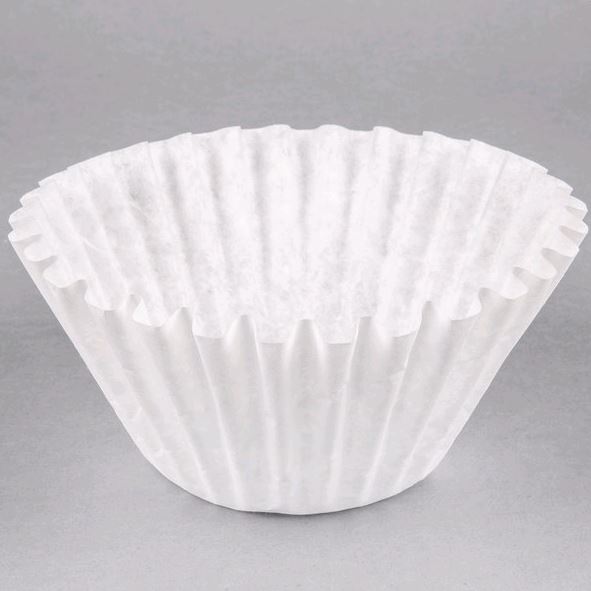 Bunn 20100.0000 12 3/4" x 5 1/4" Tea Filter - 500/Case on grey background