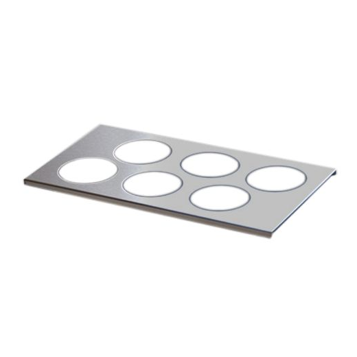 6-Hole Bottle Organizer for 1/3-Size Insert Pan