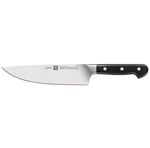 ZWILLING Pro 8" Chef's Knife 38401-201 on white abckground