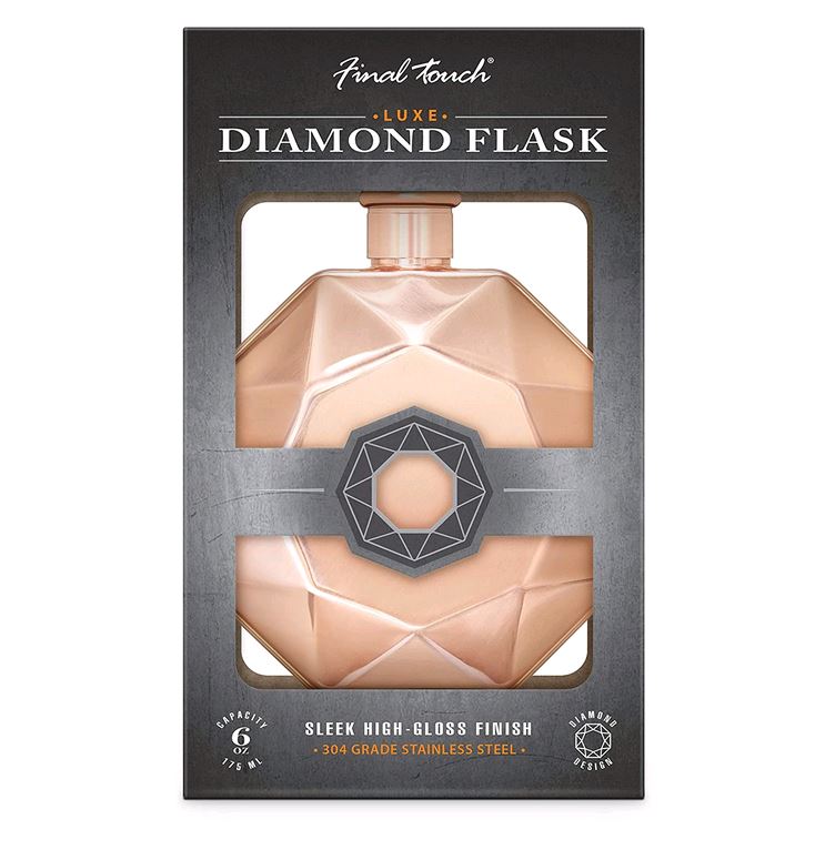 Final Touch Copper Diamond Flask*