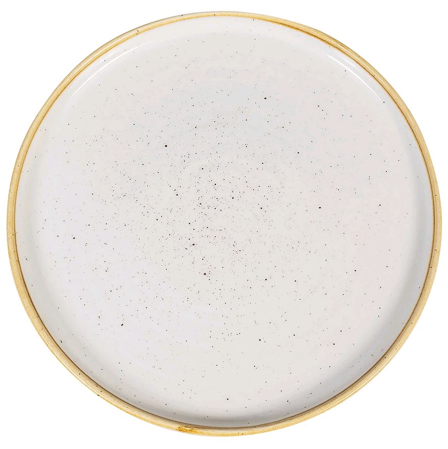 Churchill 8.25" Stonecast Barley White Walled Plate SPGSWP211 - (Case of 6)